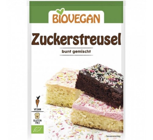 Ornamente colorate pentru prajituri bio Biovegan, 70g